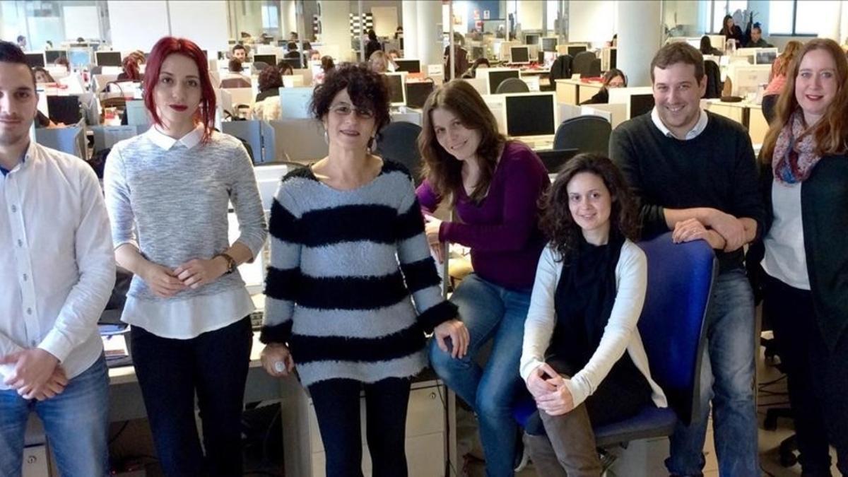 El equipo de 'community managers' de Air Europa.