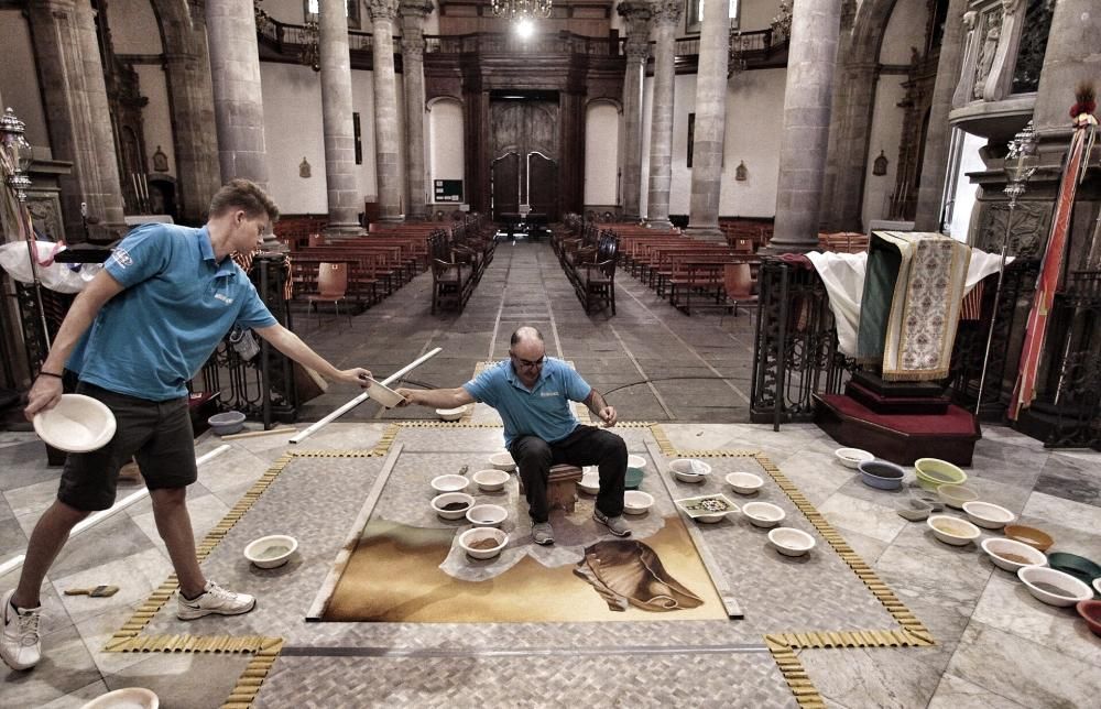 Histórica alfombra del Corpus de La Orotava