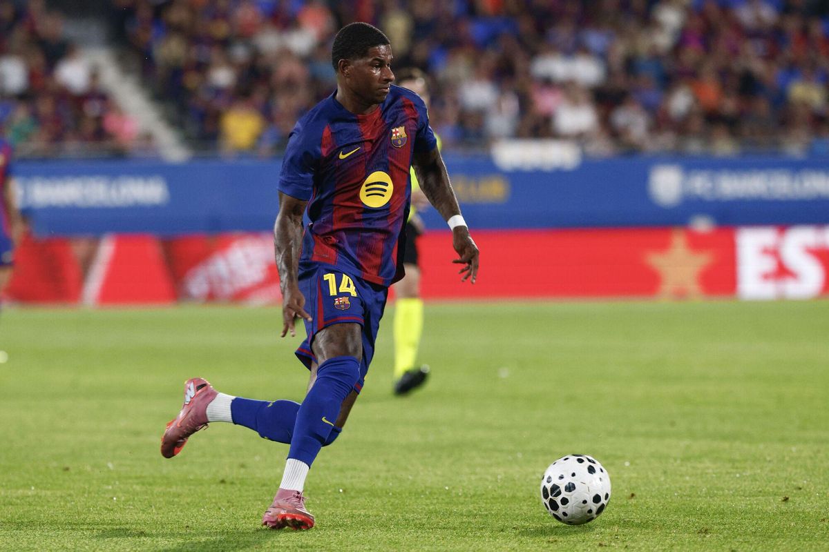Marcus Rashford, en un avance azulgrana frente al Como.