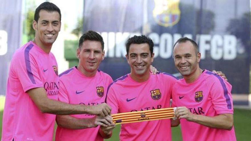 Xavi, Iniesta, Messi i Busquets seran els capitans