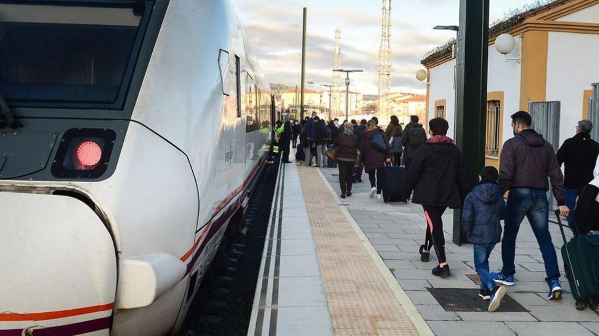 Estación actual de tren en Plasencia.