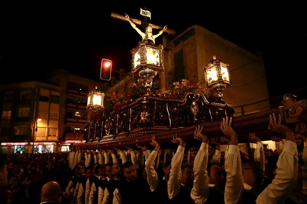 Imágenes del encuentro de las tres imágenes de la Archicofradía del Cristo de la Sangre de Lorca