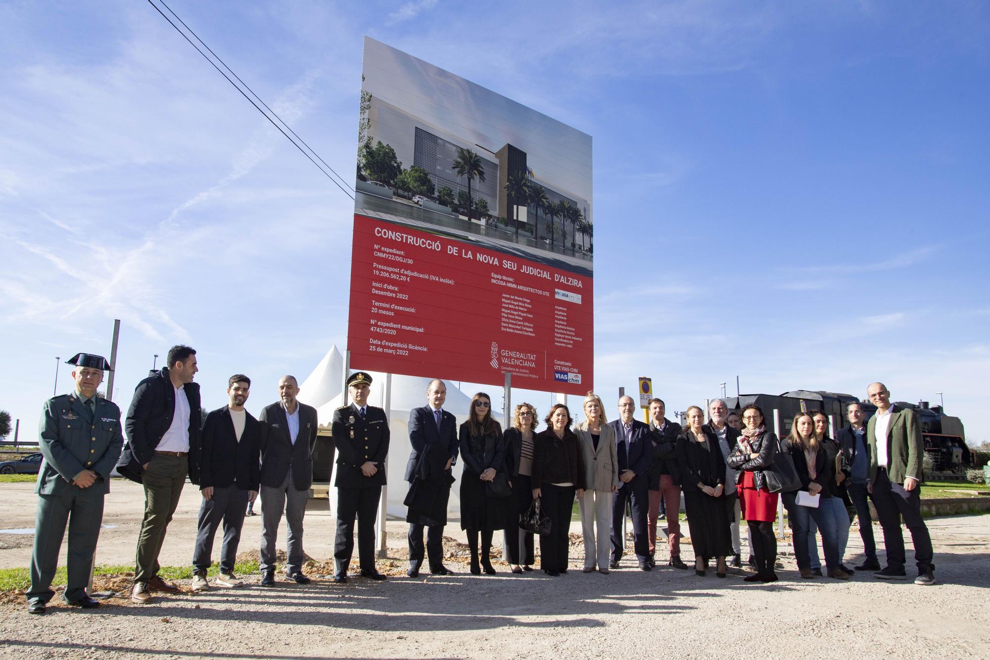 Inicio de la construcción del Palau de Justícia de Alzira