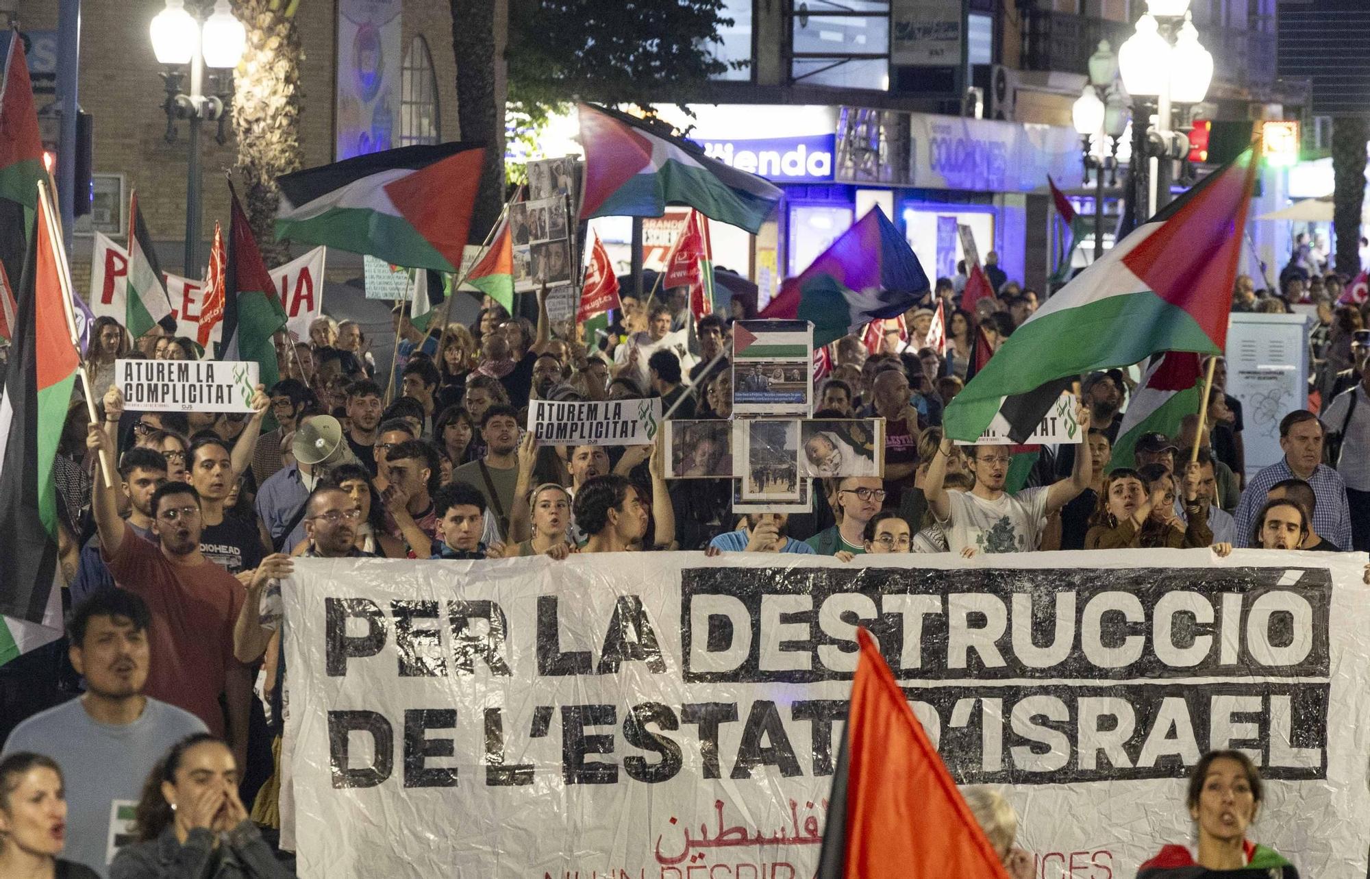 Alicante alza la voz por Palestina en una jornada de movilizaciones