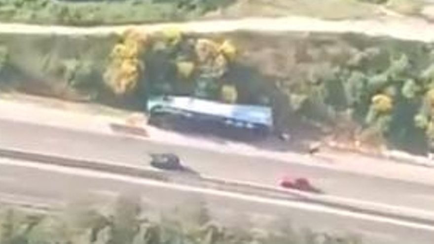Bolca un camió a l&#039;eix Transversal