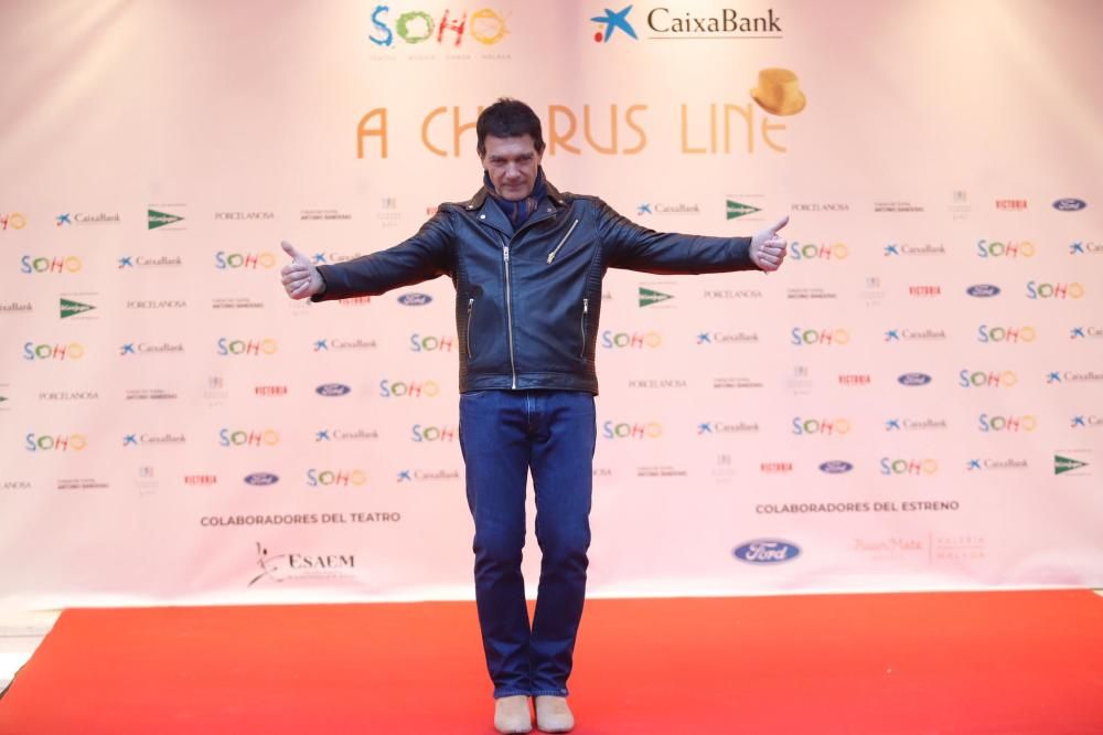 Llegada de Antonio Banderas al Teatro del Soho Caixabank para el estreno de 'A Chorus Line'.