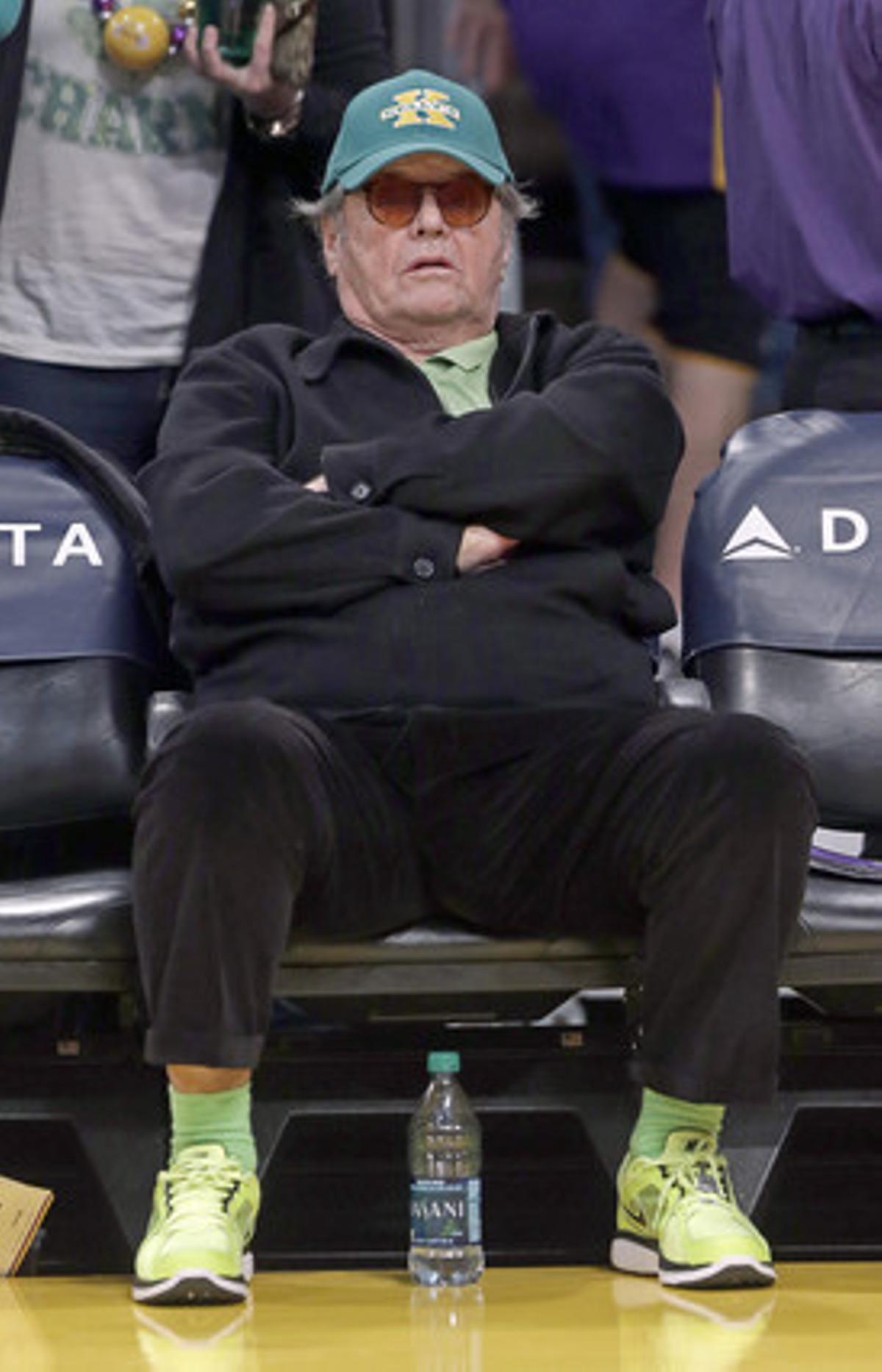 Nicholson, durant un partit dels Lakers a Los Angeles, al març. Nicholson, durant un partit dels Lakers a Los Angeles, al març.