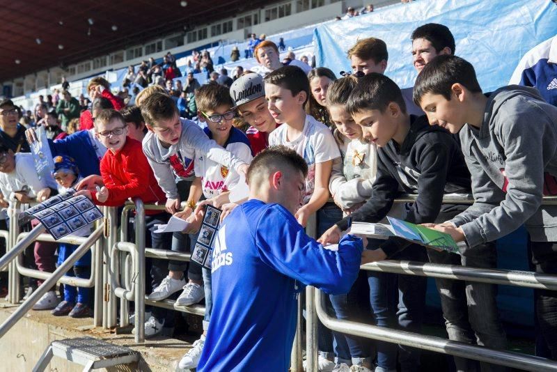 Entrenamiento de puertas abiertas del Real Zaragoza