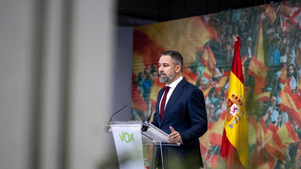 Abascal: "Lo que deseamos es que Andalucía se pongan a combatir a ese gobierno para que Pedro Sánchez no logre su propósito"