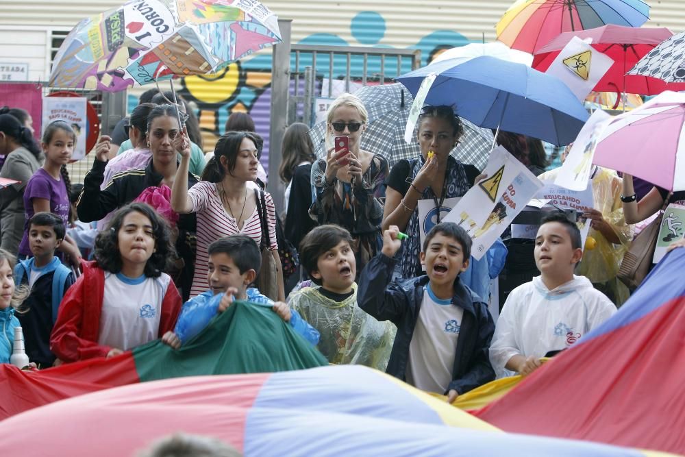 Protestas en el CEIP 103 de Valencia.