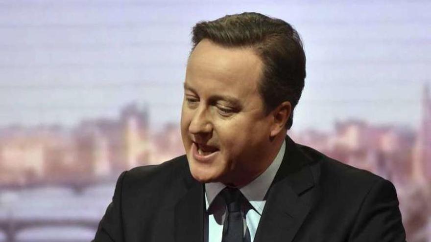 Cameron, durante la entrevista a la BBC. // Reuters