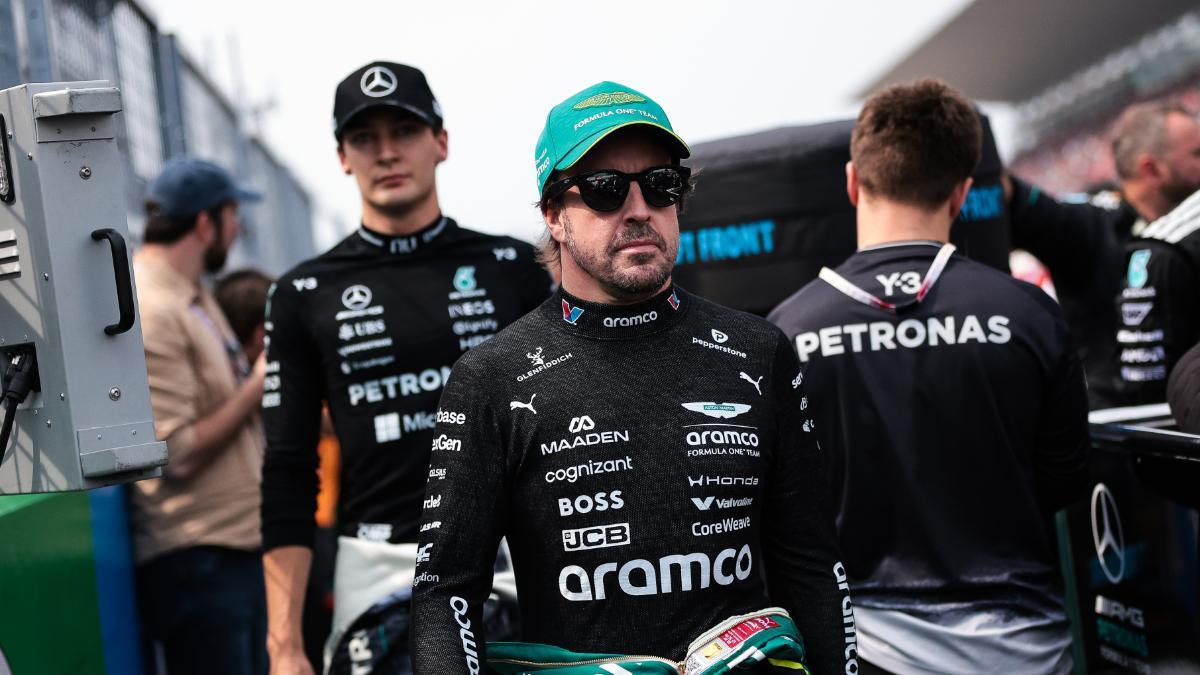 Fernando Alonso durante el GP de Japón