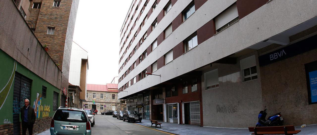 Calle Esperanto, donde está el edificio con el piso okupado. // R.G.