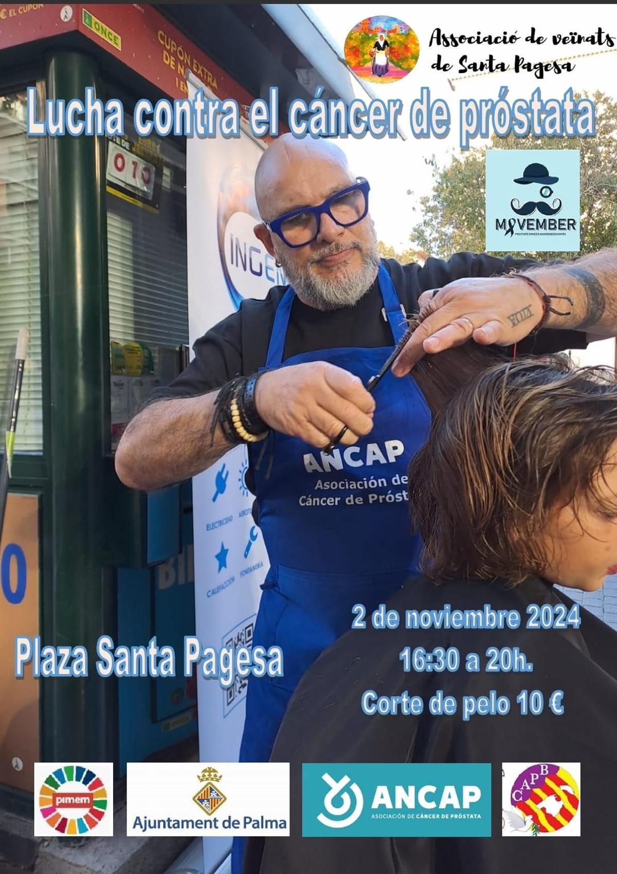 Cartel del evento de peluqueros celebrado hace unos días