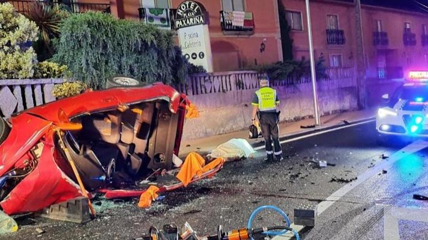 Muere un joven de 24 años en un accidente de madrugada en Sanxenxo