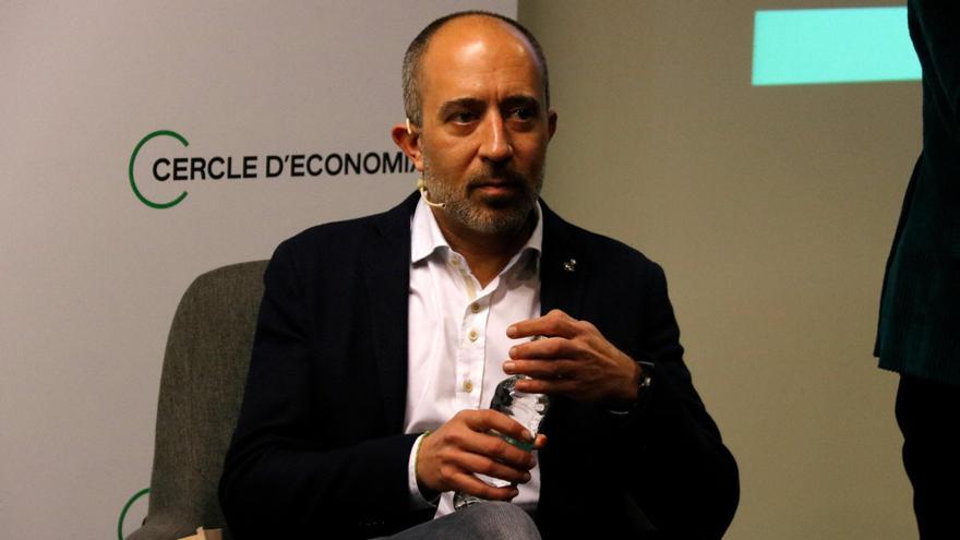 Marc Aloy, alcalde de Manresa, al Cercle d'Economia