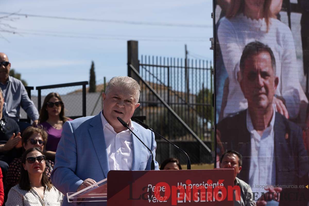 Presentación de José Vélez como candidato del PSOE a la presidencia de la Comunidad