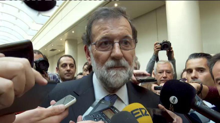 Rajoy: "Hoy el Parlament ha aprobado algo que es un acto delictivo"