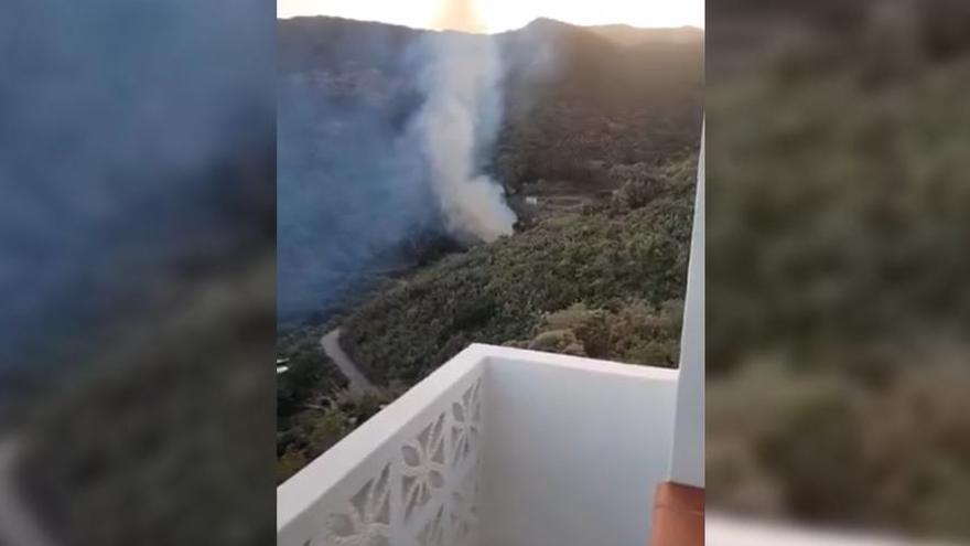 Incendio en el Parque Rural de Anaga