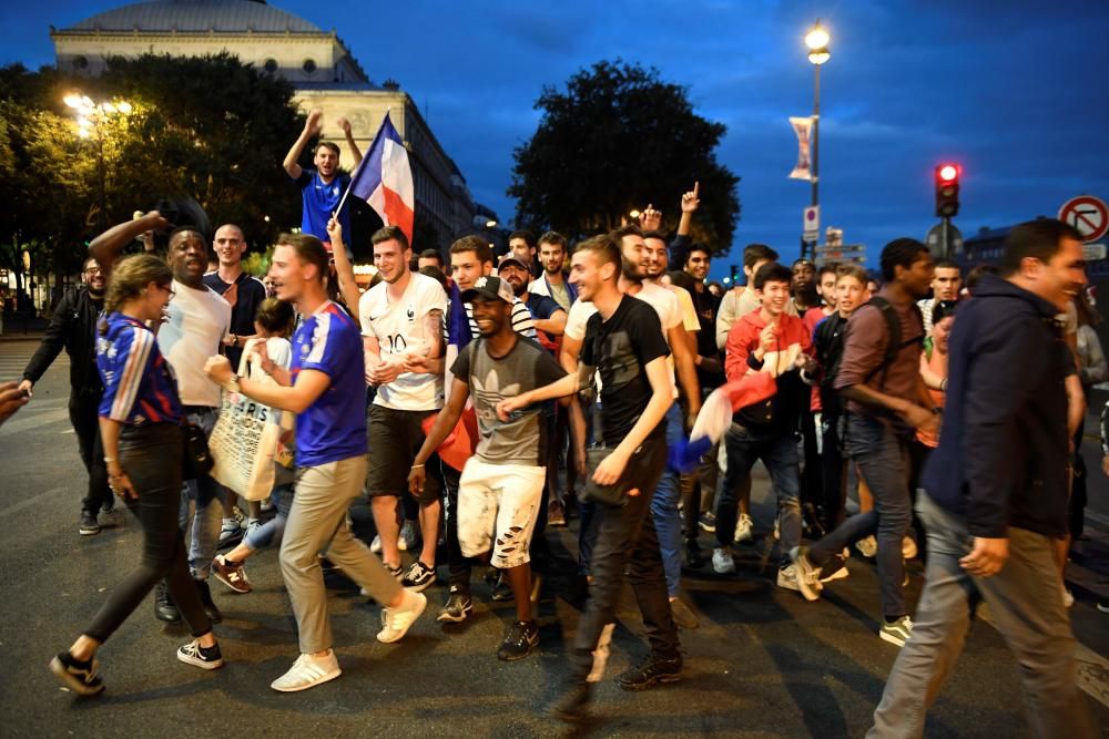 Celebraciones por el pase de Francia a la final