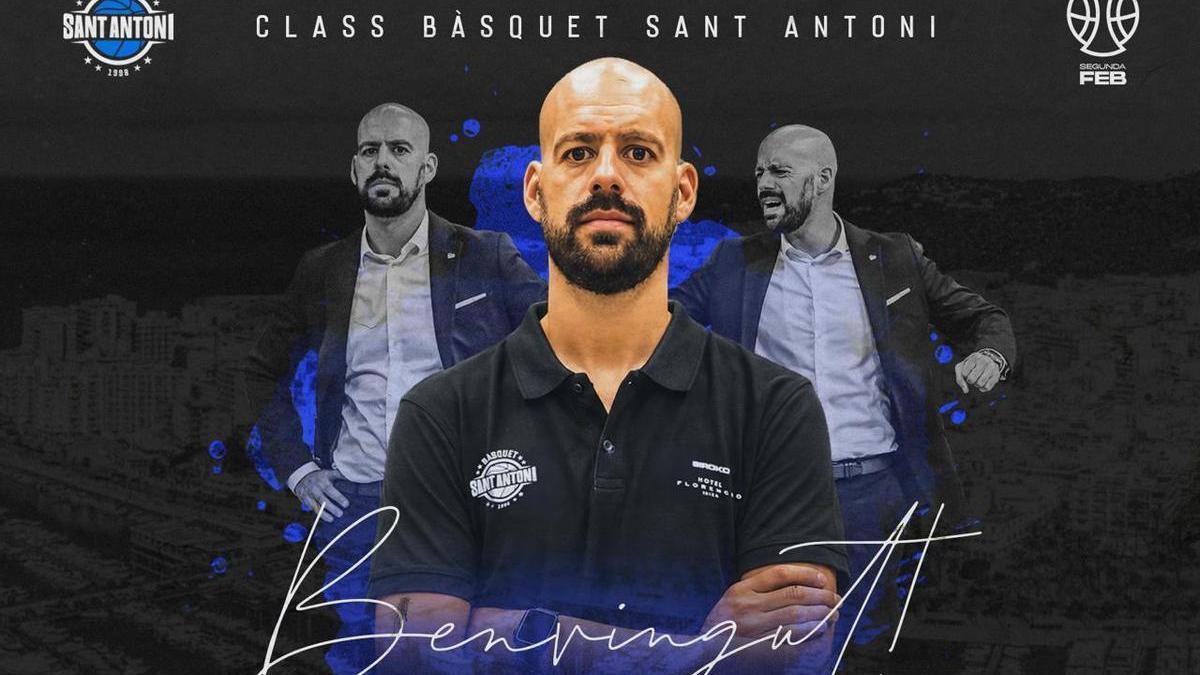 Cartel de presentación de Boris Balibrea como nuevo técnica del Class Sant Antoni