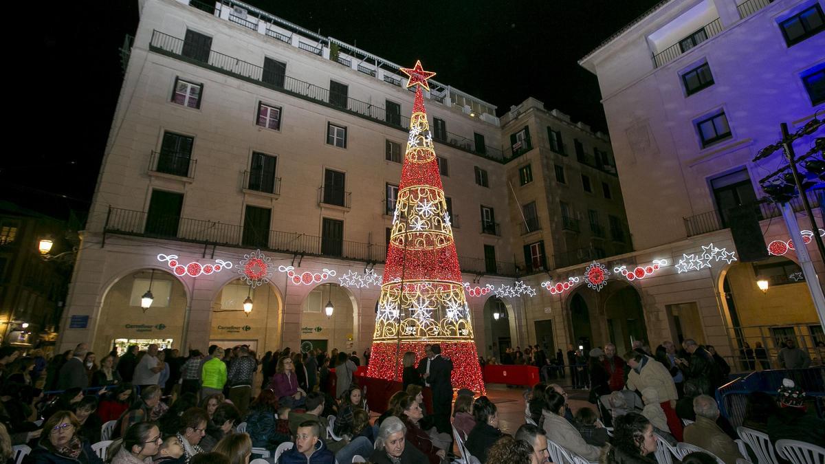 El árbol de Navidad, en 2019.