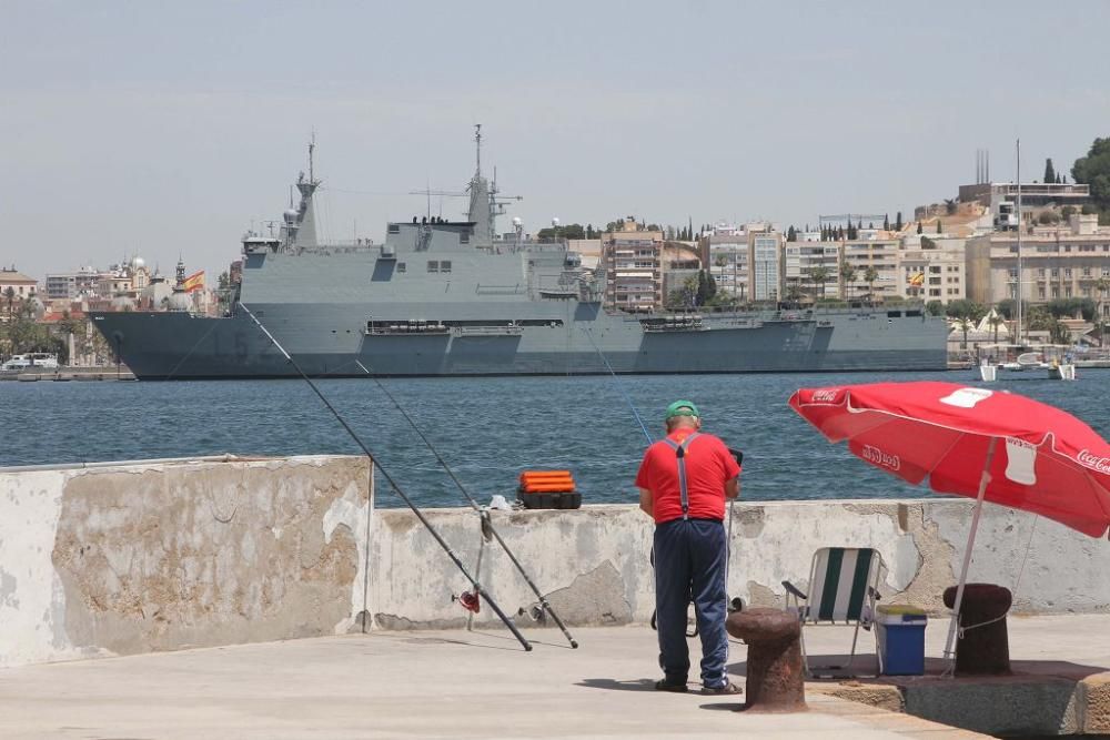 Jornada de puertas abiertas del buque Castilla en Cartagena