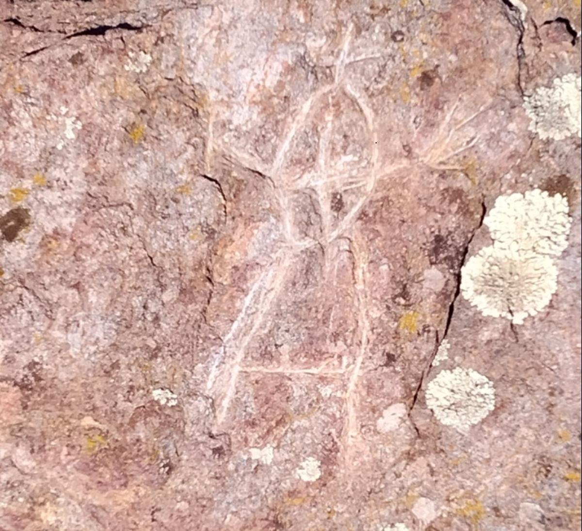 La imatge on s'aprecia la vandalització del gravat