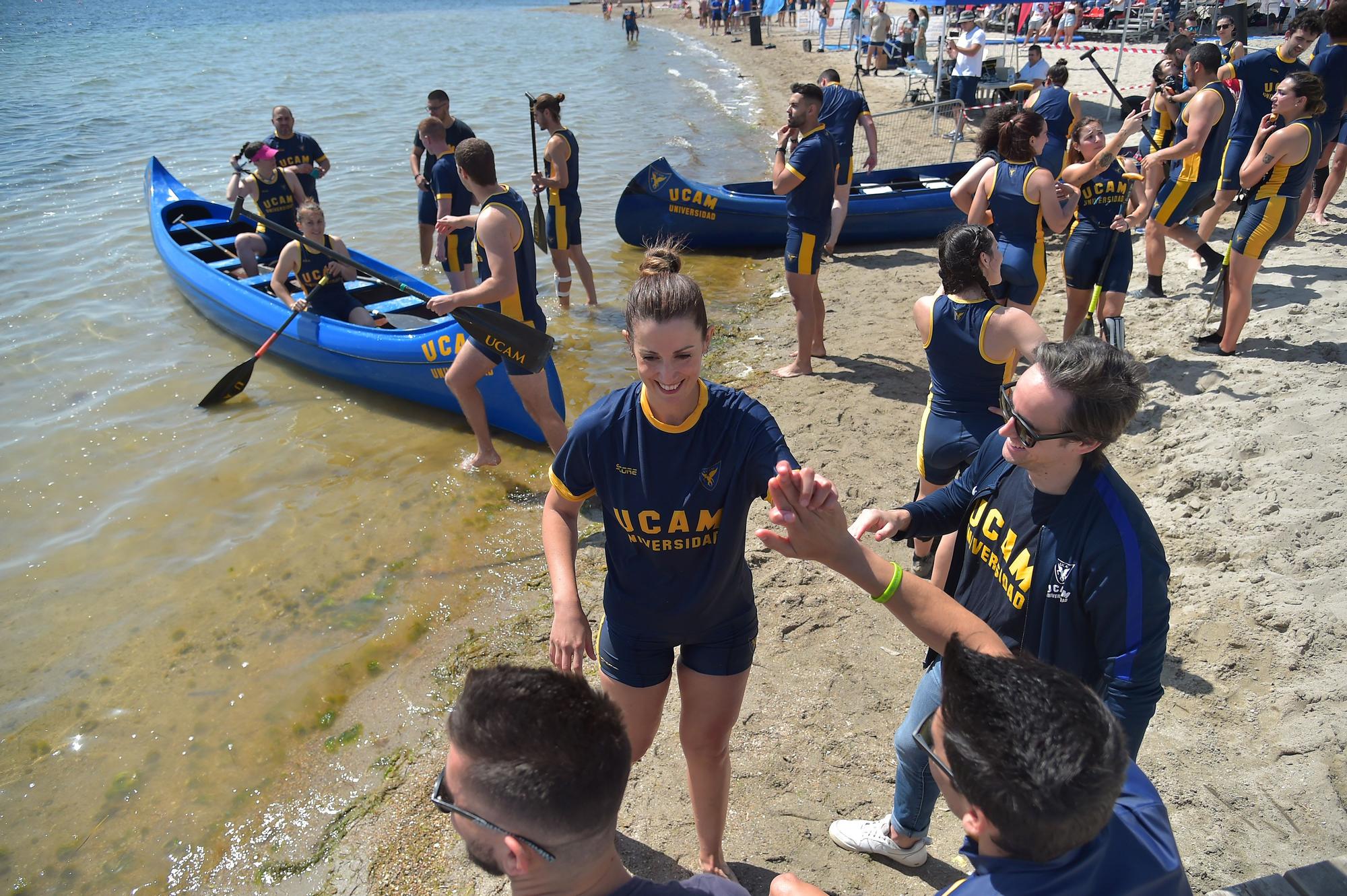 Así ha sido el campeonato de piragüismo Interuniversidad Playa Barnuevo en San Pedro