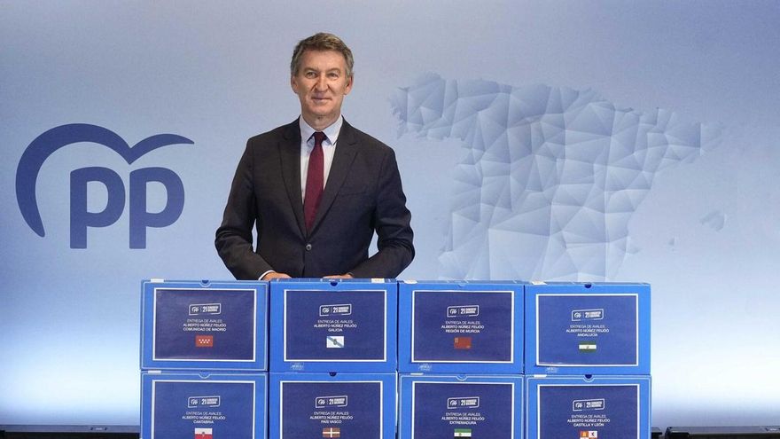 Feijóo presenta els avals per tornar a ser elegit al capdavant del PP