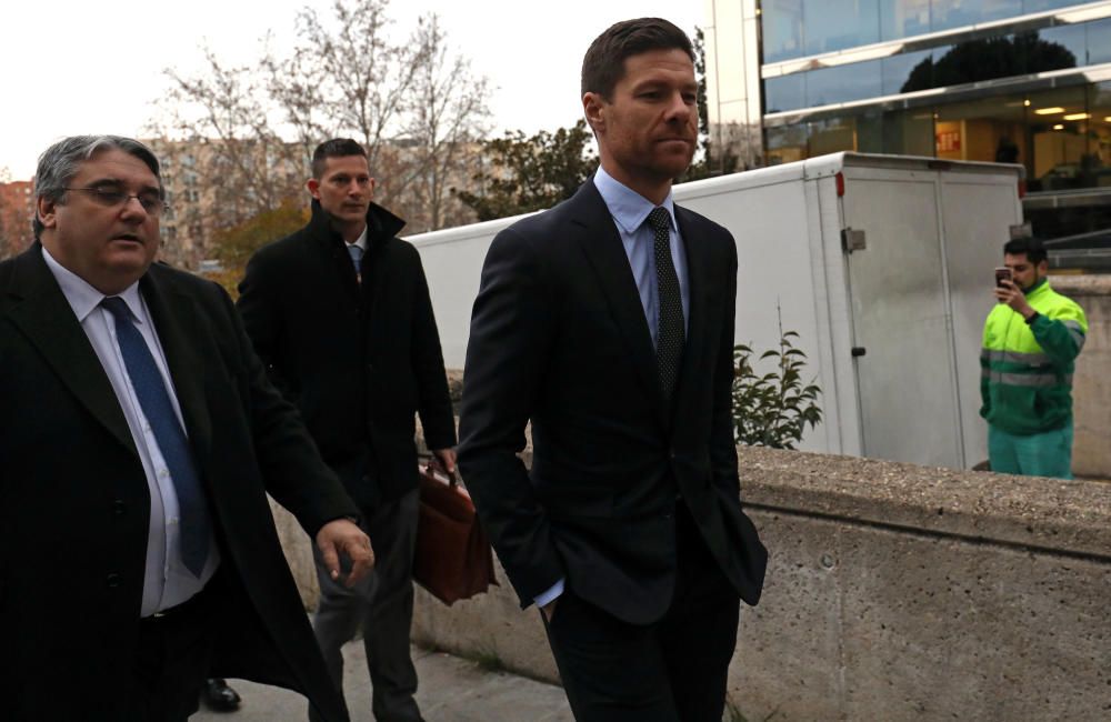 Llegada de Xabi Alonso a los juzgados