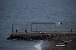 Varios intentos de entrada a Ceuta en una de las noches de mayor presión migratoria del verano