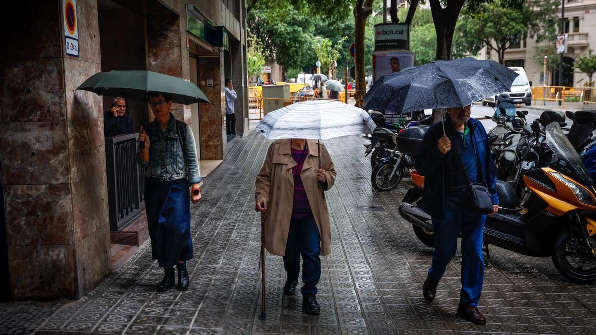 Lluvia en Barcelona