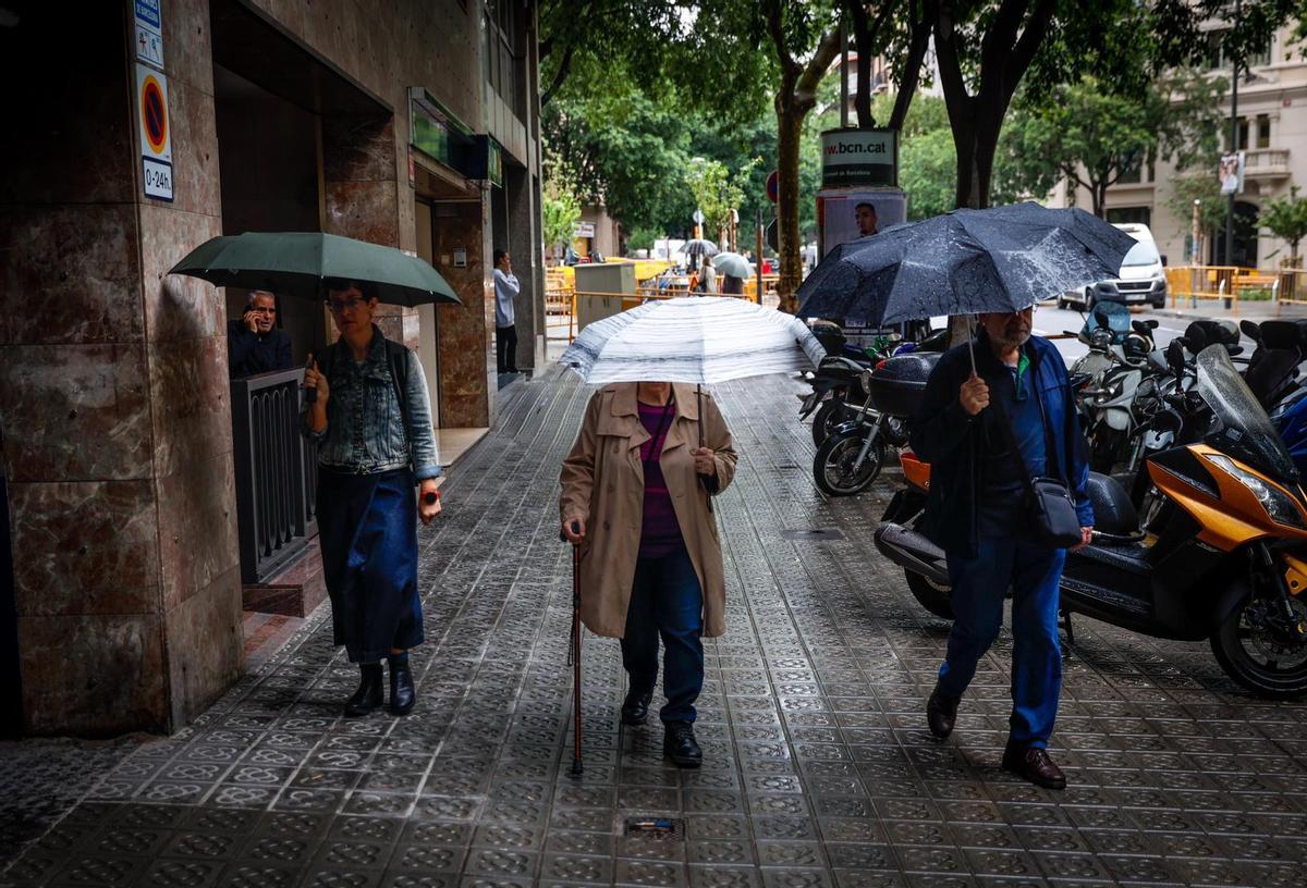 Lluvia en Barcelona