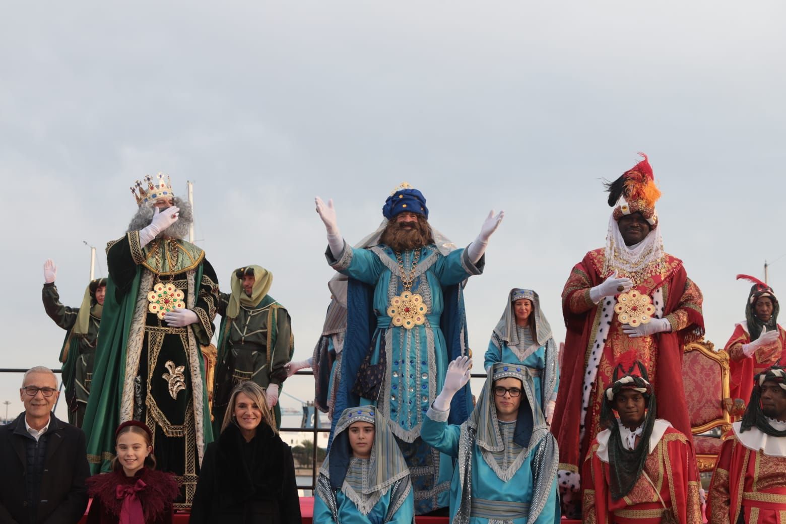 Los Reyes Magos llegan a la Marina