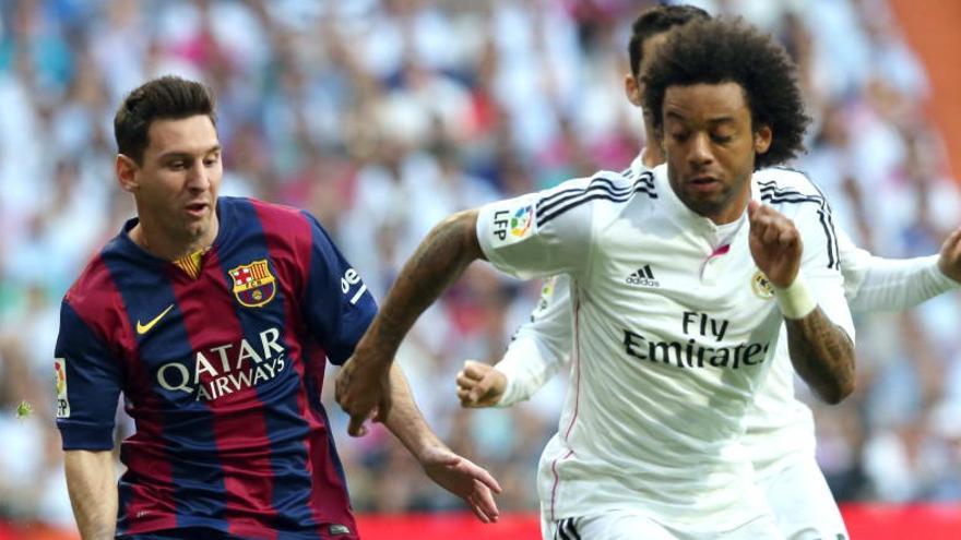 Messi y Marcelo en un encuentro de la pasada temporada.