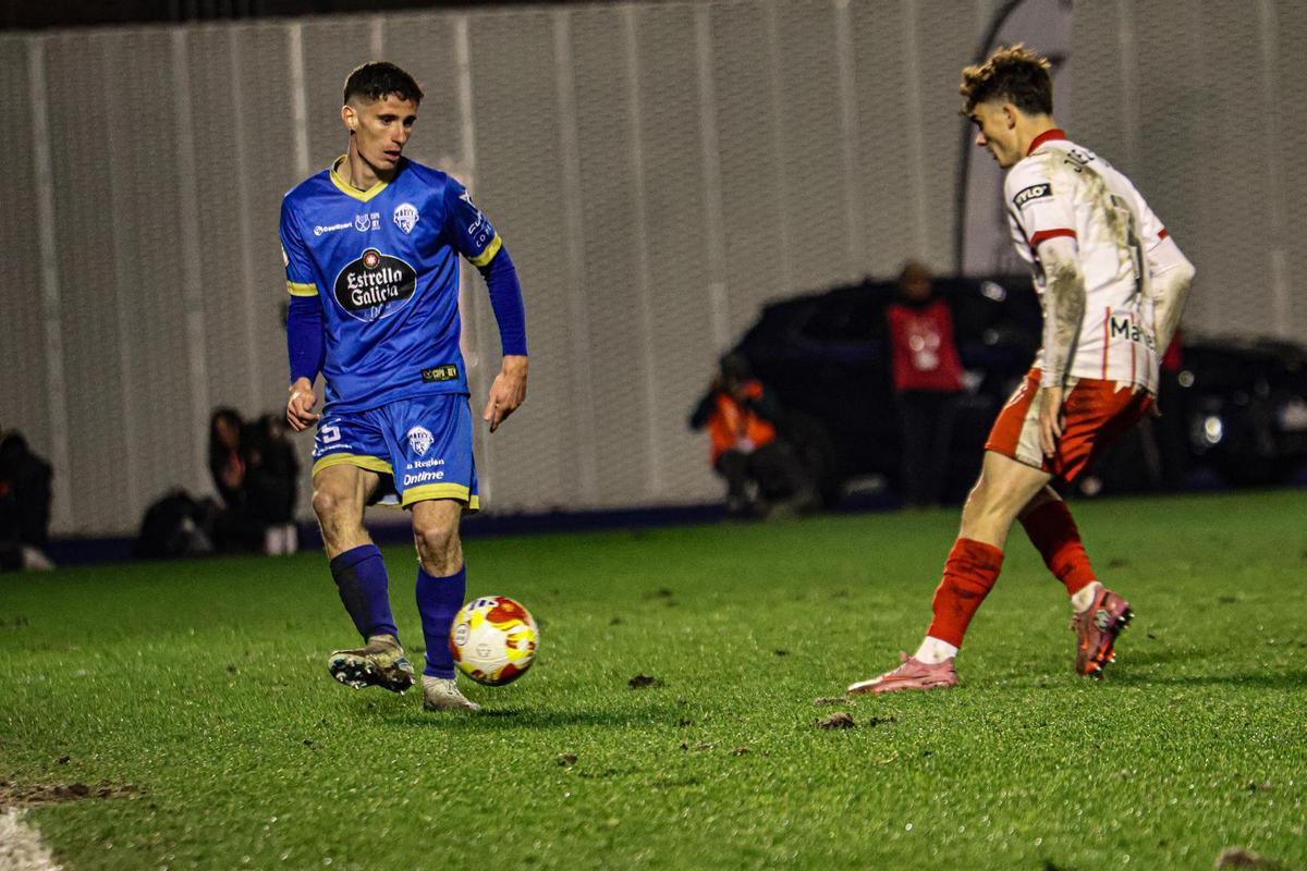 Miguel Prado ante el Girona en Copa del Rey.