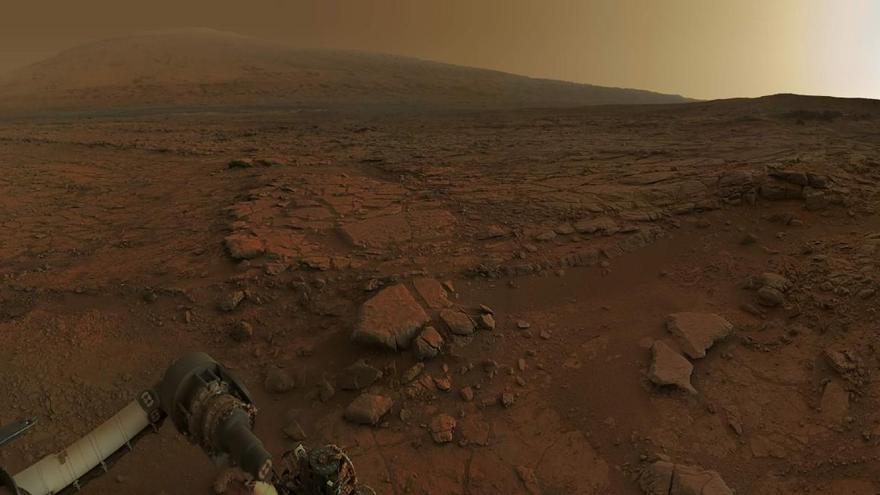 Imagen de Marte captada por el 'rover' Curiosity.