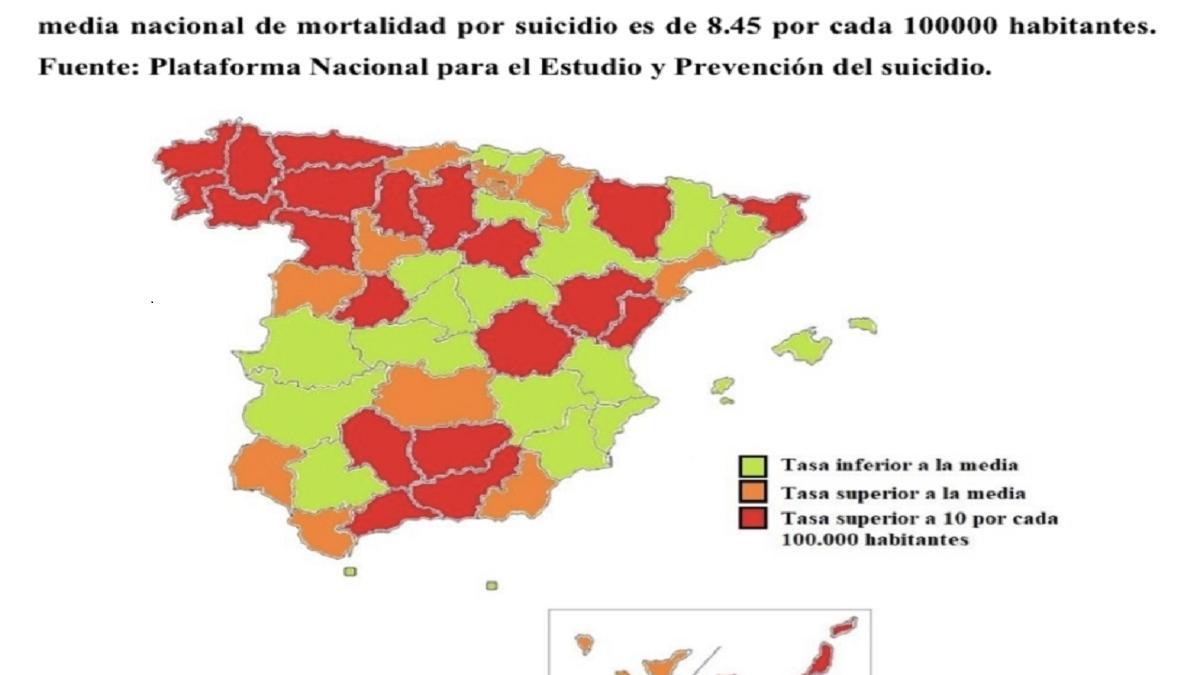 Galicia y Asturias: las comunidades con más suicidios.