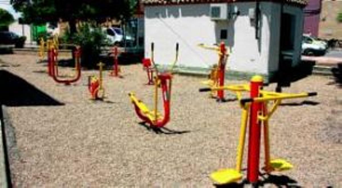 Trabajos en el polideportivo