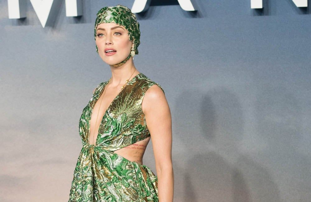 Amber Heard en el preestreno de 'Acquaman'