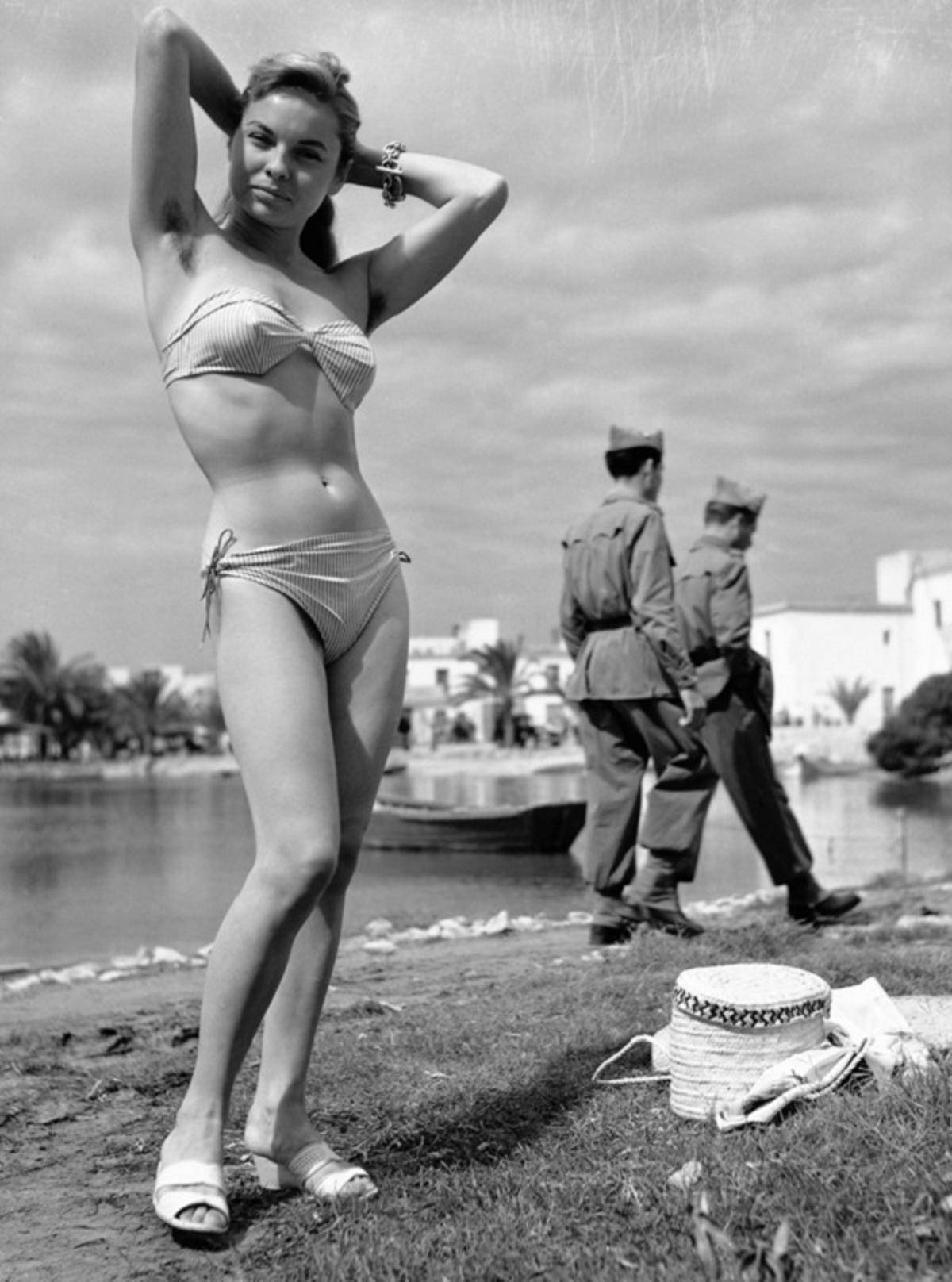 La famosa fotografía 'El primer bikini'