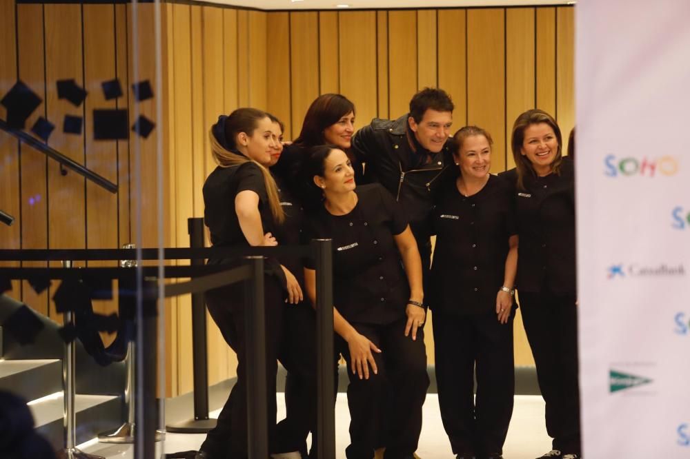 Llegada de Antonio Banderas al Teatro del Soho Caixabank para el estreno de 'A Chorus Line'.