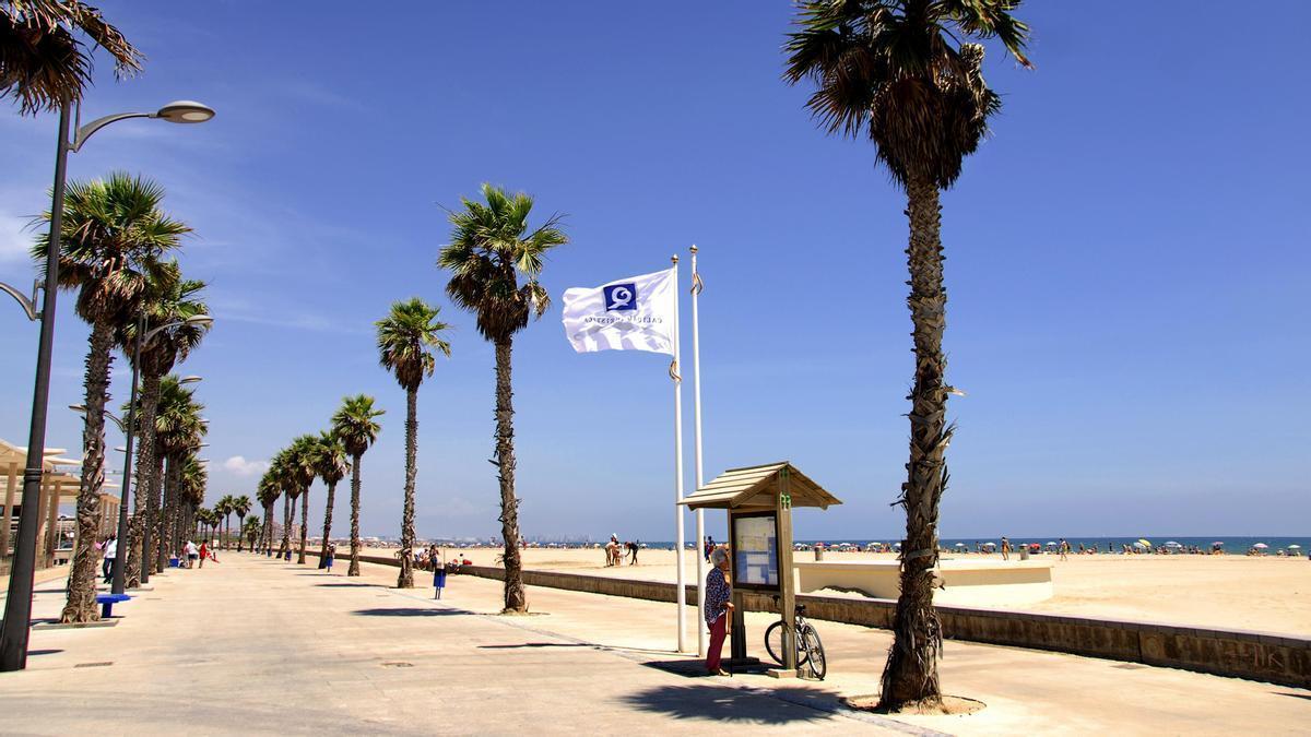 La playa de la Patacona de Alboraia, en una fotografía de archivo