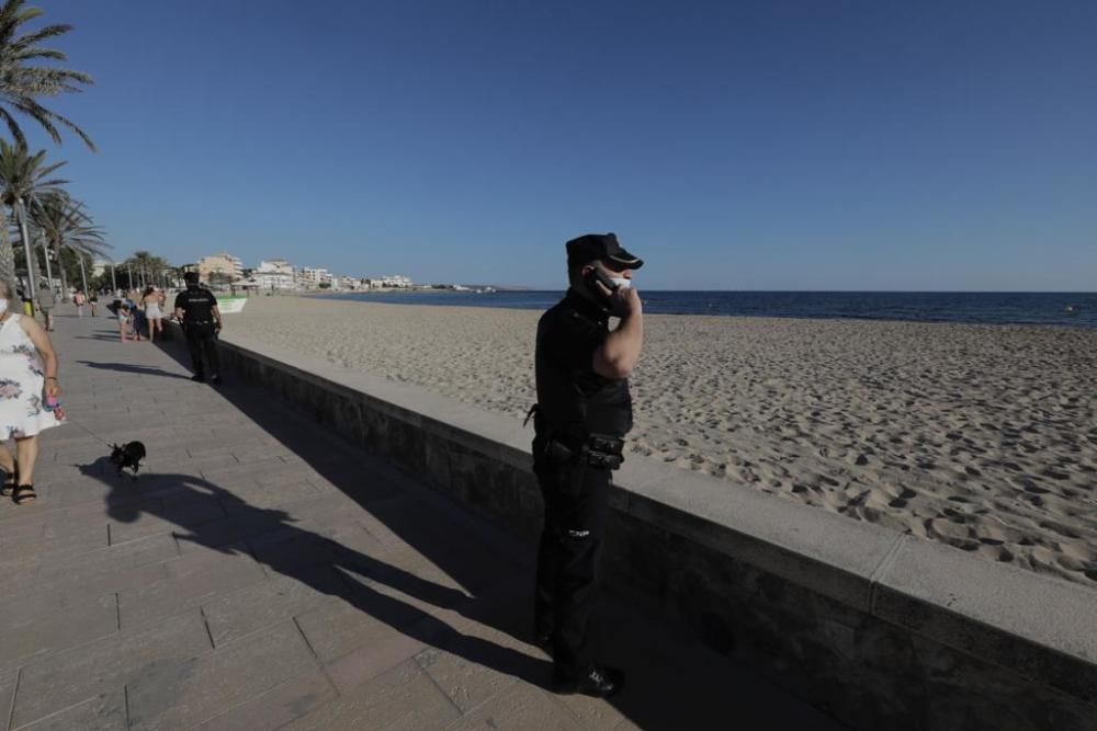 Nit de Sant Joan: La Policía Local de Palma desaloja las playas