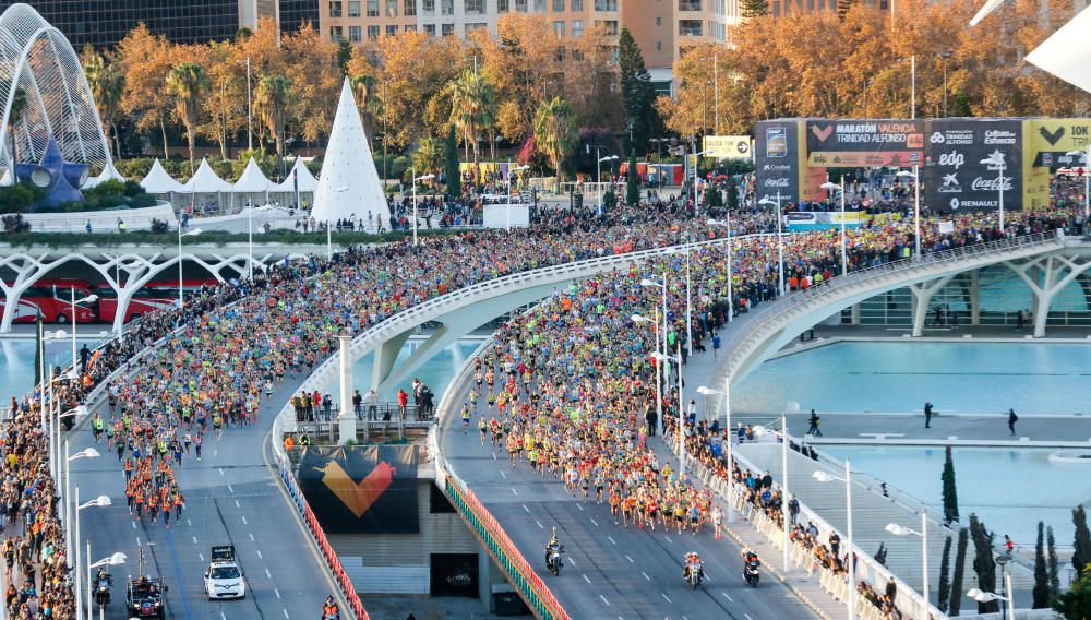 El Maratón Valencia 2018, en imágenes