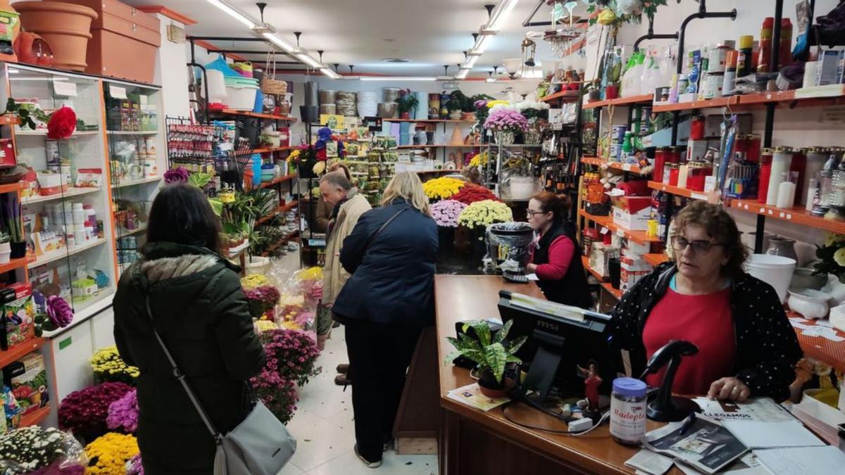 Intensa jornada de ventas de plantas y flores para el Día de Difuntos -  Faro de Vigo