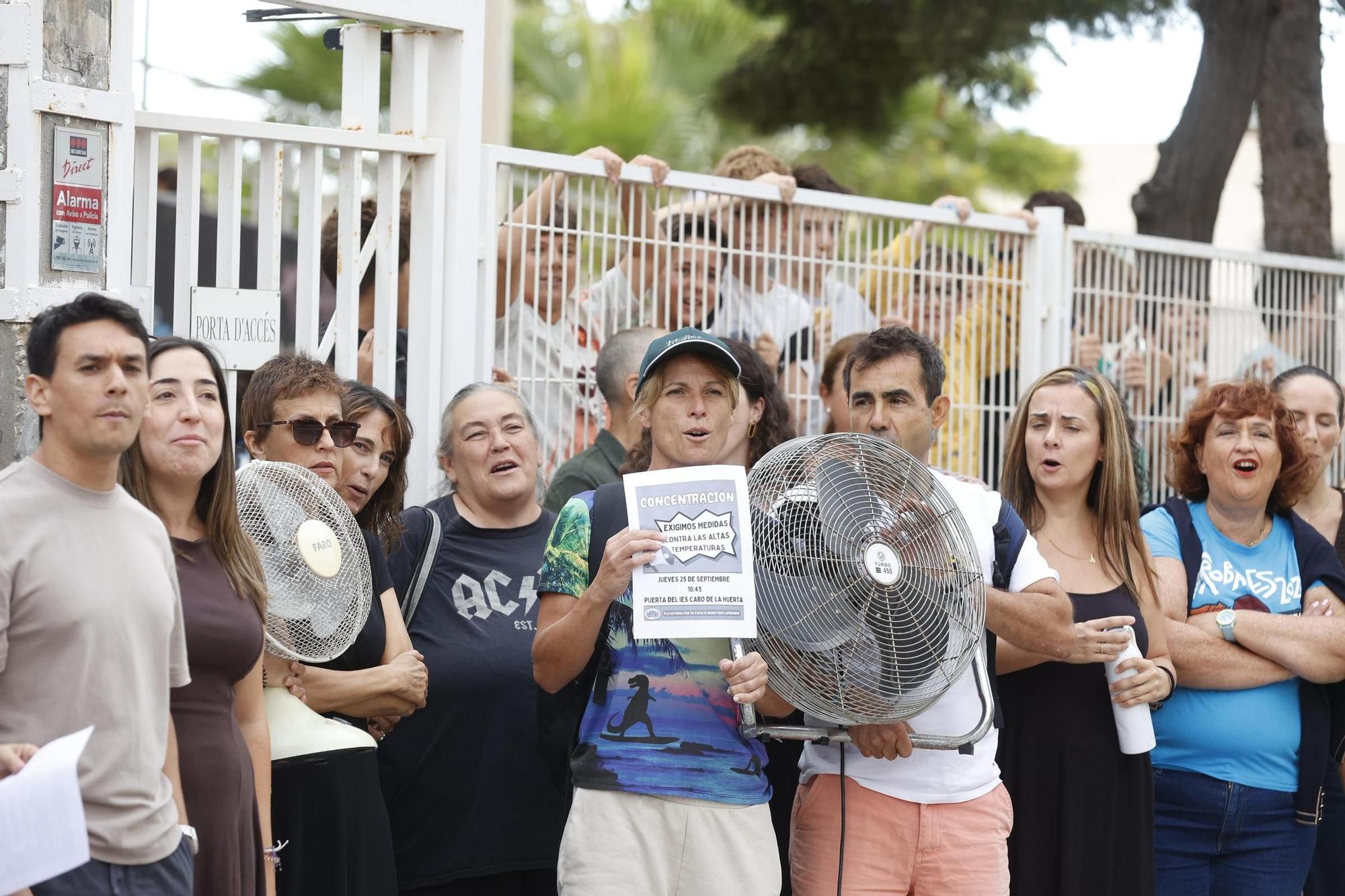 Continúan las protestas por el calor en los colegios de Alicante