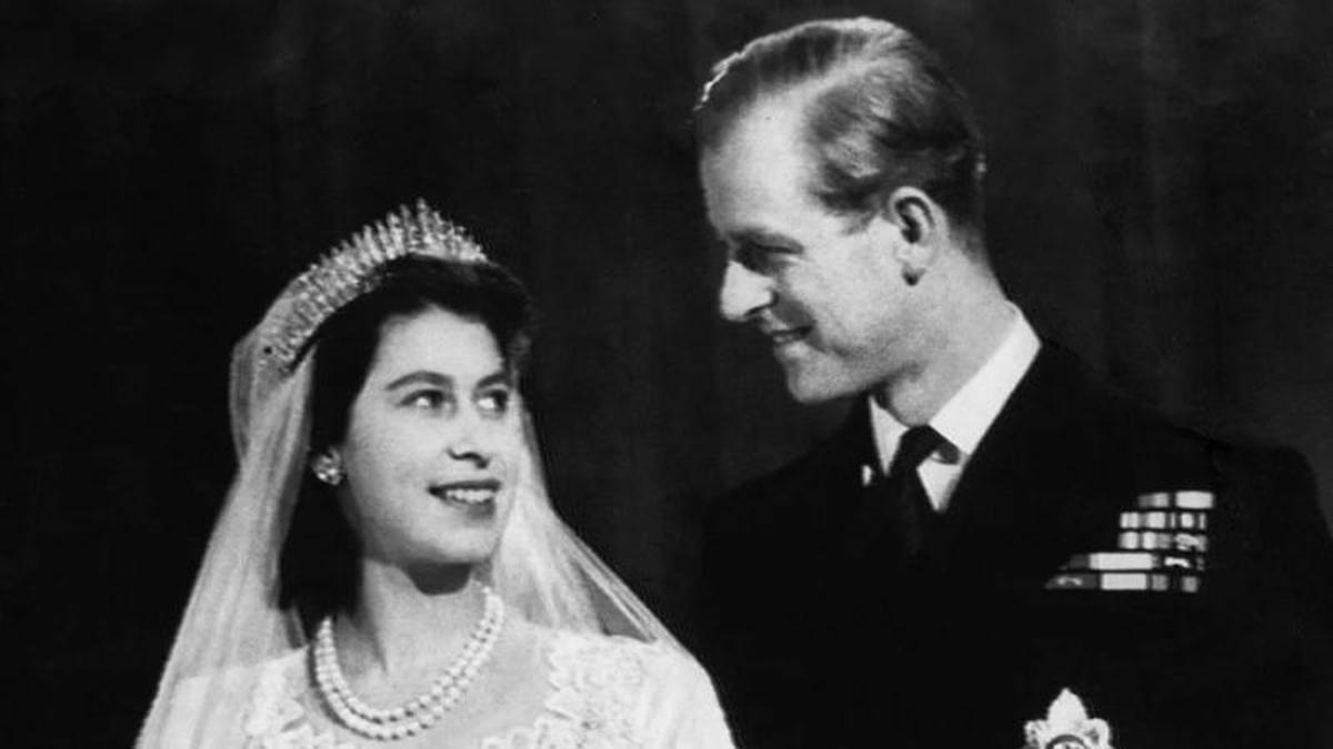 Isabel de Inglaterra y Felipe de Mountbatten.