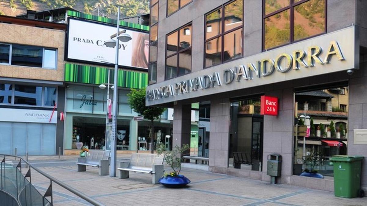 Oficina de la Banca Privada de Andorra (BPA), en Andorra la Vella.